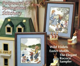Country Stitch March/April 1990 Potpourri of Springtime Stitchery Easter Motifs - $14.84