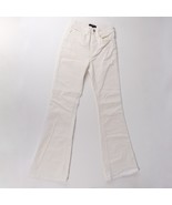 Forever 21 Corduroy Flared Trouser Leg Jeans Cotton Pants Small White Cream - £20.10 GBP