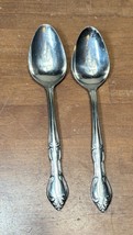 2 Hampton Court Stainless Flatware Serving Spoons Japan - $10.00