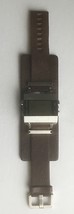 Vintage Men&#39;s Fossil LED Wristwatch JR9120 2 Pc Brown Leather Band Water... - $75.00