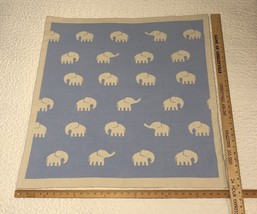 Weegoamigo Knitted Cotton Baby Blanket Cute Elephants - £25.71 GBP