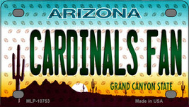 Cardinals Fan Arizona Novelty Mini Metal License Plate Tag - £11.75 GBP