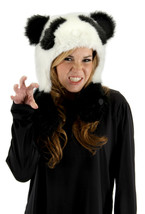 Panda Bear Hug Hat Plush Animal Hat Halloween Costume Accessory - £17.89 GBP
