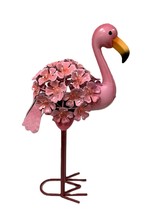 Pink Flamingo Pathway Garden Solar Lights Outdoor Metal  NEW - £34.06 GBP