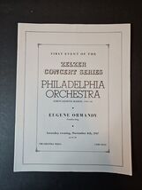 The Philadelphia Orchestra 48th Season 1947-48 Eugene Ormandy Playbill P... - $37.62