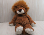 Commonwealth Toys plush brown lion white snout paws beanbag soft texture... - $10.39