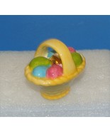 Nora Fleming Mini Easter Basket Colored Eggs Gold Egg A Tisket A Tasket - £29.15 GBP