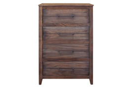 35" Brown Solid Wood Four Drawer Chest - $21,502.76 MXN