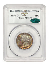 1952-D 25c PCGS/CAC MS67+ Ex: D.L. Hansen - £16,329.40 GBP