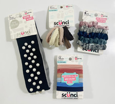 Scunci Assorted Hair Accessories-3 Headwrap,18 Elastic,6 Ponytails,5 Scr... - £17.77 GBP