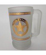 United States Marshal Frosted Glass Beer Mug DOJ Department Of Justice U... - $21.76 CAD