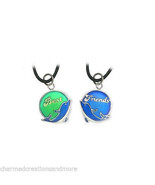 Best Friends 2 BFF Mood Color Changing Dolphin Necklaces Set With Color Meaning - £7.81 GBP