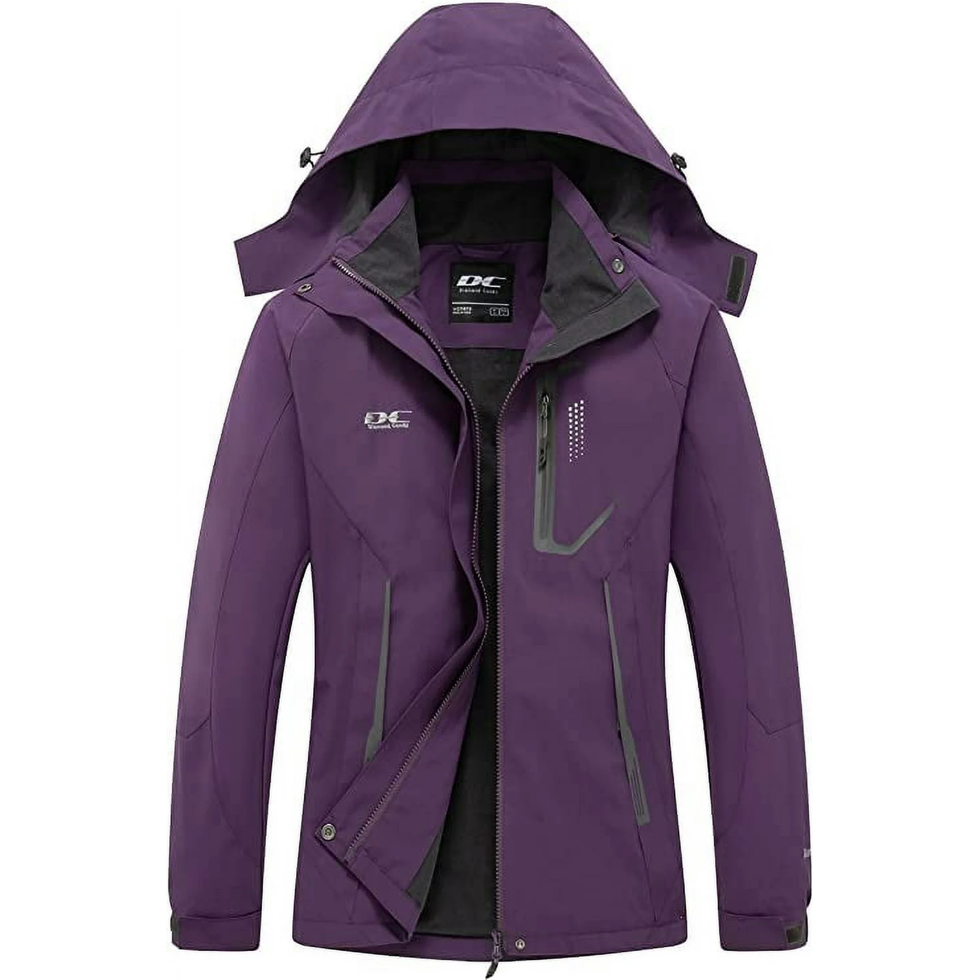 DC Diamond Candy Womens Rain Jacket Waterproof Coat with Hood Windproof ... - $28.00