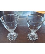 Vintage Anchor Hocking Berwick Boopie Glasses Liqueur Cordial Beaded Bub... - $16.83