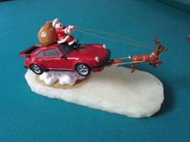 Ron Compatible with LEE Sculpture Figurine RED Flying CAR Compatible with Porsch - $1,167.17