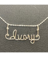 4 Styles of Beautiful Hand-made Personalized Wire Name Necklaces - $29.99 - $52.99