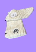 The Winter Brand Chenille SIGNATURE BEANIE &amp; MASK in White NWT MSRP $49 - £31.57 GBP