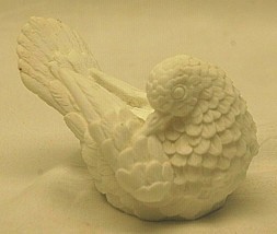 A Santini Italian White Alabaster Marble Dove Love Bird Figurine Italy Vintage a - £17.50 GBP