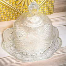 Vtg AVON Clear Glass Butter Dish and 2 Hostess Fragranced Soaps In Box - £11.02 GBP