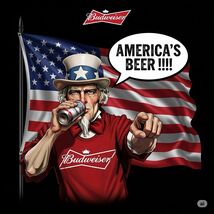 Budweiser Bud Light Beer Advertising Metal  Sign 8x12in Vintage Uncle Sam 8 - $24.74