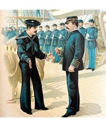 Captain Dewey Enforcing Obedience On The Dolphin 1899 Victorian Lithogra... - $1,903.76 MXN