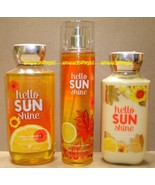 Hello Sunshine Bath and Body Works Fragrance Mist Body Lotion Shower Gel - £28.86 GBP