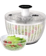 Salad Spinner with Salad Bowl One handed Large Lettuce Dryer Kitchen Gad... - $65.16