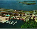 Aerial View Sheraton Inn St Petersburg Florida FL UNP Chrome Postcard H6 - $2.92