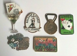 Las Vegas New Orleans Casino Bourbon Street Vintage Fridge Magnet Lot (Qty 6) - $19.99