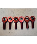 6 Quantity of Red Anodized Aluminum Rod Ends 1/2&quot; Bore 5/8&quot; Thread (6 Qty) - $932.74 MXN