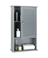 Bathroom Wall Mount Storage Cabinet Single Door with Height Adjustable S... - $177.00 CAD