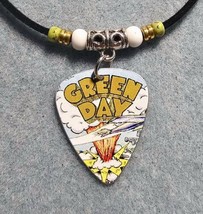 Handmade Green Day Aluminum Guitar Pick Necklace  - £9.76 GBP