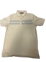Travis Mathew Short Sleeve Yellow Polo Shirt Mens Small S Horizontal Str... - $283.44 MXN