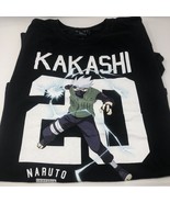 Naruto Shippuden Collection Kakashi Anime Manga T-Shirt Black Men&#39;s Sz L... - $14.85