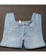 Carhartt Jeans Men 35x30 Blue Straight Leg Relaxed Stone Wash Pants B17 ... - £18.08 GBP