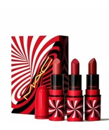 MAC Hypnotizing Holiday Tiny Tricks Mini Lipstick Trio NEUTRAL Pink Nude... - $33.28 CAD