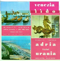Biasutti Hotels Venice Adria Urania &amp; Ada Villa Nora Venice Lido Italy B... - £14.02 GBP