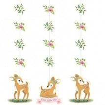 Deer Little One Hanging Cutout Decorations Paper 3 Pack 32&quot; x 7&quot; Decorat... - £16.51 GBP