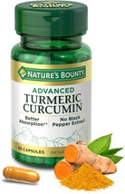 Nature&#39;s Bounty Advanced Turmeric Curcumin provides 750% better absorption witho - £31.96 GBP