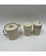 Vintage TUPPERWARE Creamer &amp; Salt/ Pepper Shakers Set Retro Fun! - $35.79