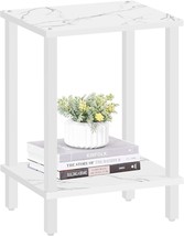 Tutotak End Table, Side Table, Nightstand, 2-Tier Storage Shelf, Sofa Ta... - $837.73 MXN