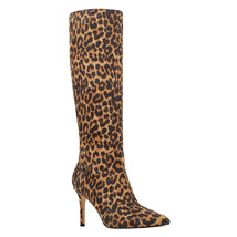 Nine West Sz 7 Fivera Leopard Print Boots Knee High Pointy Toe Stiletto $199!! - £52.82 GBP