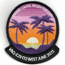 4&quot; Navy VFA-122 Cq Det Wax Vax Squad June 2021 Sun Hook Loop Embroidered Patch - £22.79 GBP