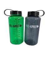 Mil-Spec Plus Lot of 2 Wide Mouth 32 Oz Green Gray Water Bottles Sports ... - $9.89