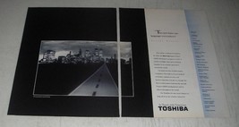 1991 Toshiba Laptops Ad - photo by Chud Phillip - The eyes have one Language - $18.49