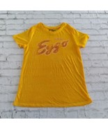 Kelloggs Eggo T Shirt Womens Small Yellow Burnout Short Sleeve Tee Waffles - $15.99