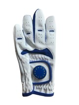 NEW JUNIOR ALL WEATHER GOLF GLOVE. SIZE S, M OR L. EUROPE BALL MARKER  - $9.30