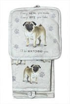 Pug 3-Piece Kitchen Set - Oven Mitt, Pot Holder &amp; Kitchen Towel Set - $23.75