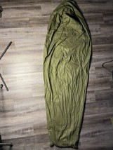 Military Issued Vietnam War Era Sleeping Bag Cover 8465-00-237-8719 Green - £23.46 GBP