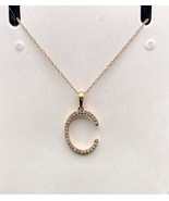 10K Rose Gold C Letter Necklace - $126.36 CAD